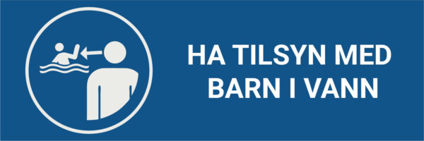 Ha tilsyn med barn i vann – ISO 7010 - Bilde 2