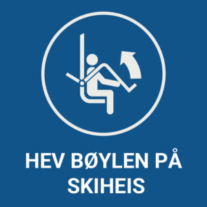 Hev bøylen på skiheis – ISO 7010