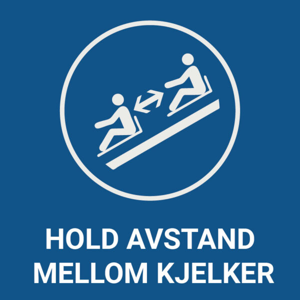 Hold avstand mellom kjelker – ISO 7010