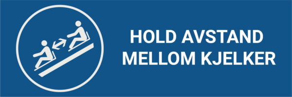 Hold avstand mellom kjelker – ISO 7010 - Bilde 2