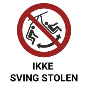 Ikke sving stolen – ISO 7010
