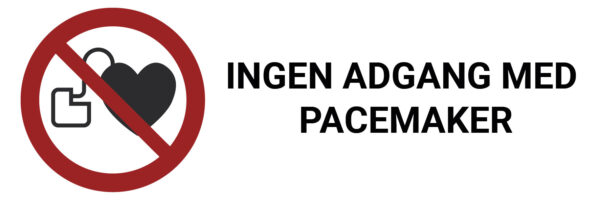 Ingen adgang med pacemaker – ISO 7010 - Bilde 2