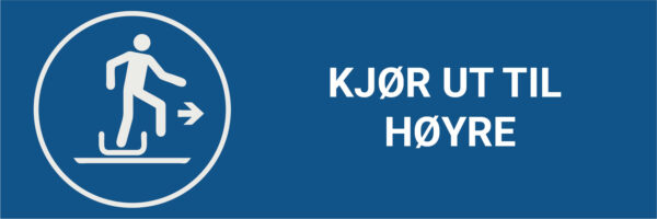Kjør ut til høyre – ISO 7010 - Bilde 2