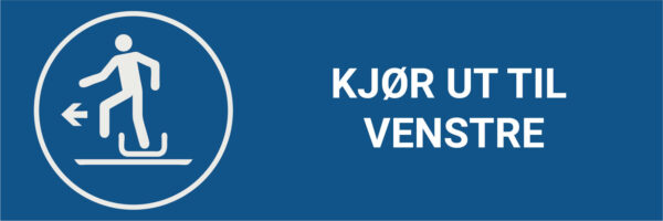 Kjør ut til venstre – ISO 7010 - Bilde 2