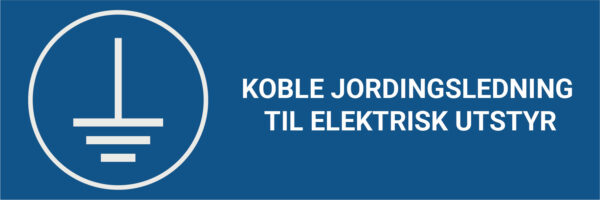 Koble jordingsledning til elektrisk utstyr – ISO 7010 - Bilde 2