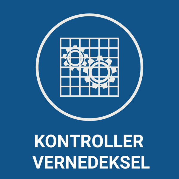 Kontroller vernedeksel – ISO 7010