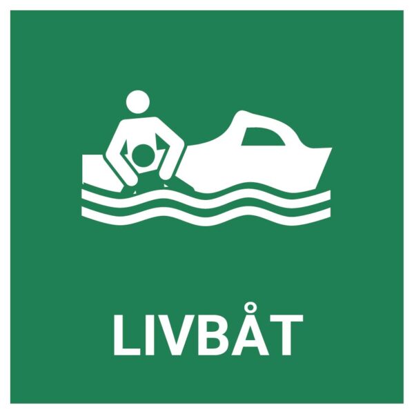 Livbåt – ISO 7010