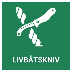 Livbåtskniv – ISO 7010