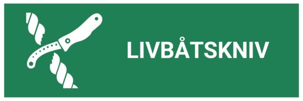 Livbåtskniv – ISO 7010 - Bilde 2