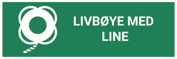 Livbøye med line – ISO 7010 - Bilde 2