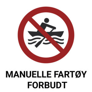 Manuelle fartøy forbudt – ISO 7010
