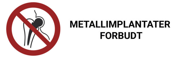 Metallimplantater forbudt – ISO 7010 - Bilde 2