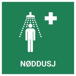 Nøddusj – ISO 7010