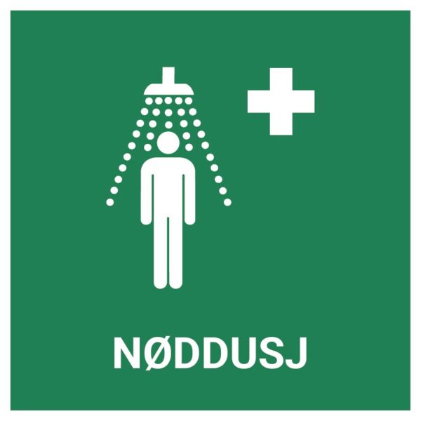 Nøddusj – ISO 7010