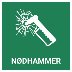 Nødhammer – ISO 7010