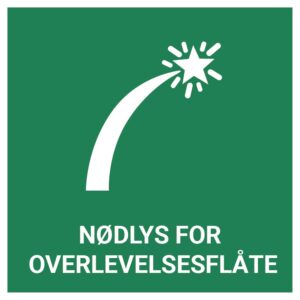 Nødlys for overlevelsesflåte – ISO 7010