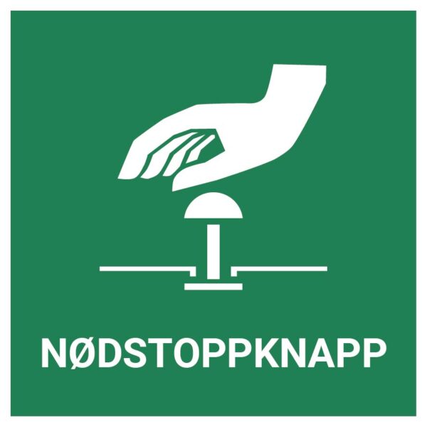 Nødstoppknapp – ISO 7010