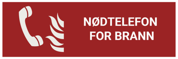 Nødtelefon for brann – ISO 7010 - Bilde 2