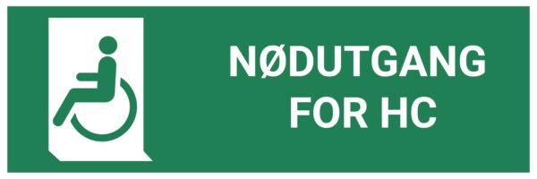 Nødutgang for HC – ISO 7010 - Bilde 2