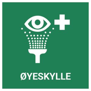Øyeskylle – ISO 7010