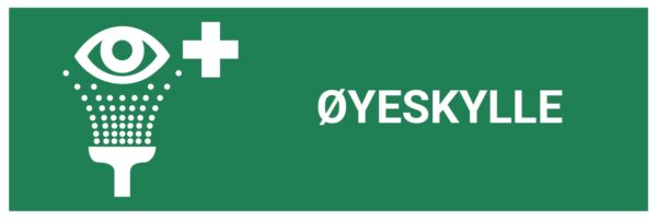 Øyeskylle – ISO 7010 - Bilde 2