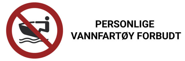 Personlige vannfartøy forbudt – ISO 7010 - Bilde 2
