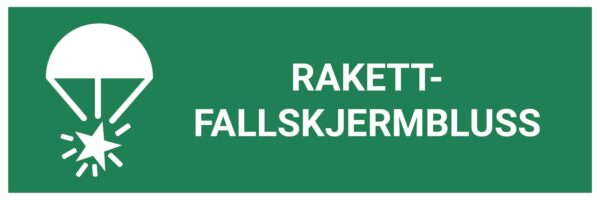 Rakett-fallskjermbluss – ISO 7010 - Bilde 2