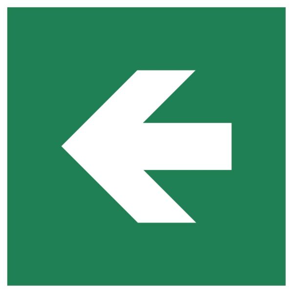 Retningspil 90 grader venstre – ISO 7010