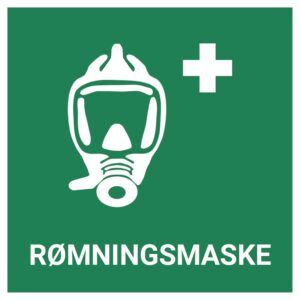 Rømningsmaske – ISO 7010