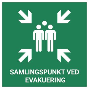 Samlingspunkt ved evakuering – ISO 7010