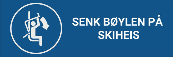 Senk sikkerhetsbøylen på skiheis – ISO 7010 - Bilde 2
