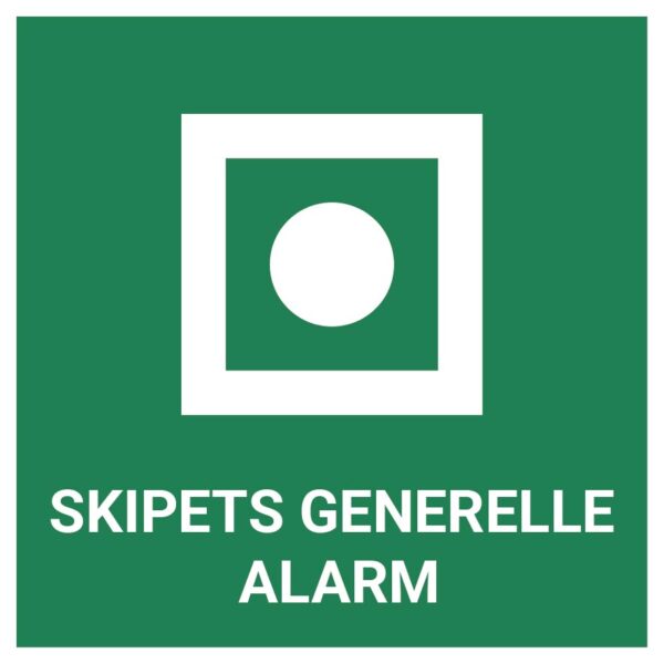 Skipets generelle alarm – ISO 7010