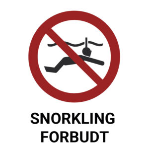 Snorkling forbudt – ISO 7010