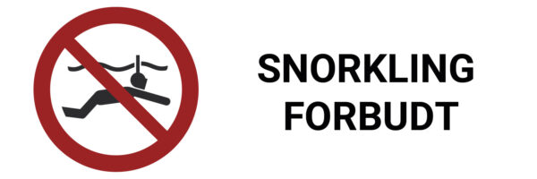 Snorkling forbudt – ISO 7010 - Bilde 2