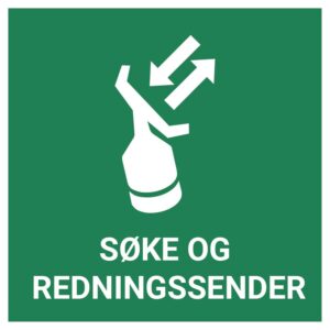 Søke- og redningssender – ISO 7010