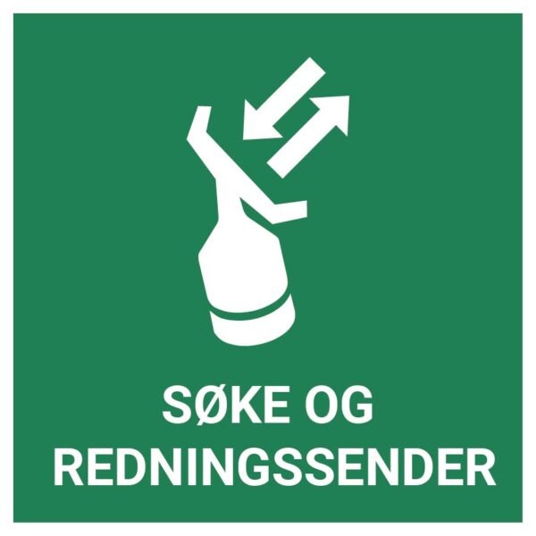 Søke- og redningssender – ISO 7010