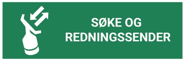 Søke- og redningssender – ISO 7010 - Bilde 2