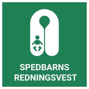 Spedbarns redningsvest – ISO 7010