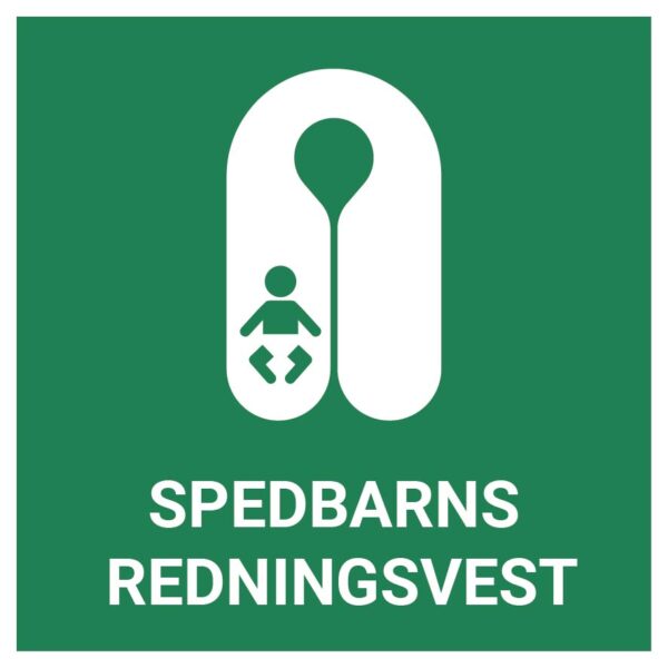 Spedbarns redningsvest – ISO 7010
