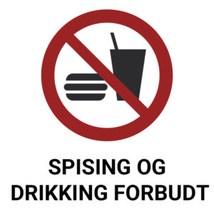 Spising og drikking forbudt – ISO 7010