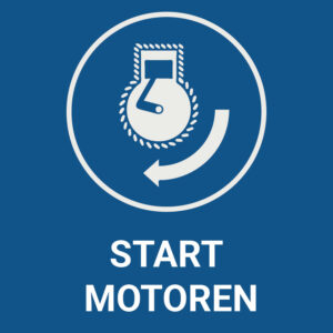 Start motoren – ISO 7010