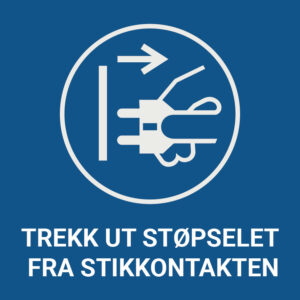 Trekk ut støpselet fra stikkontakten – ISO 7010