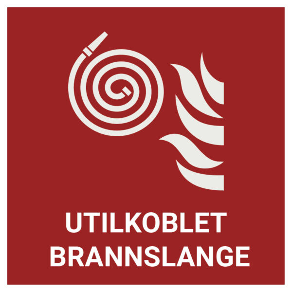 Utilkoblet brannslange – ISO 7010
