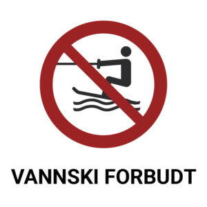 Vannski forbudt – ISO 7010