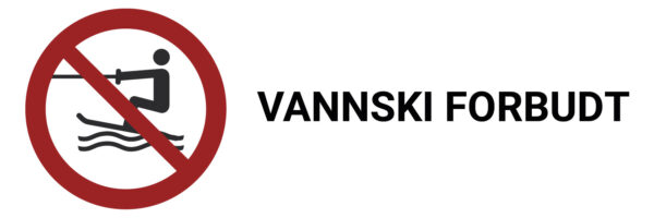 Vannski forbudt – ISO 7010 - Bilde 2