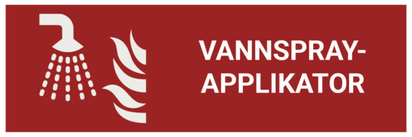 Vannspray-applikator – ISO 7010 - Bilde 2