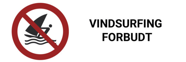 Vindsurfing forbudt – ISO 7010 - Bilde 2