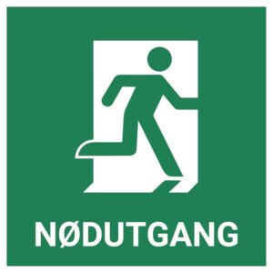 Nødutgang høyre – ISO 7010