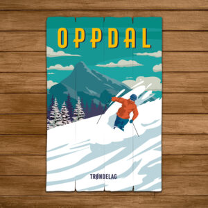 Retro hytteplakat - design 1