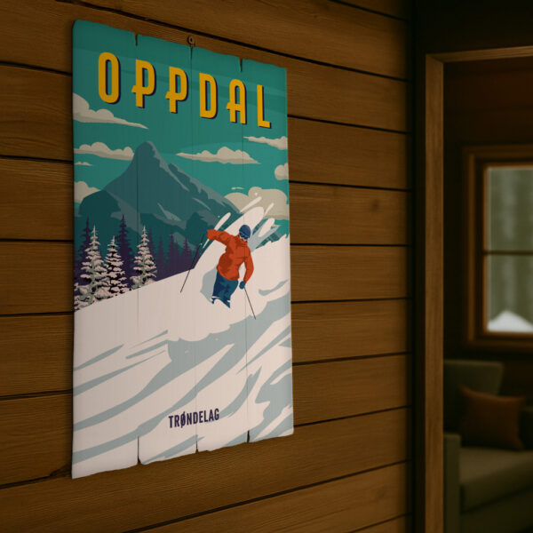 Retro hytteplakat - design 1 - Bilde 2